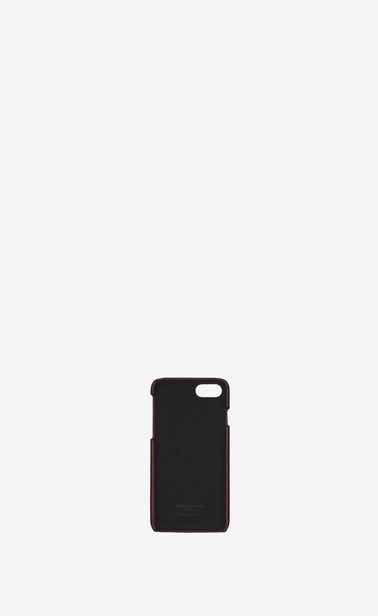 iPhone 8 case in crocodile embossed shiny leather